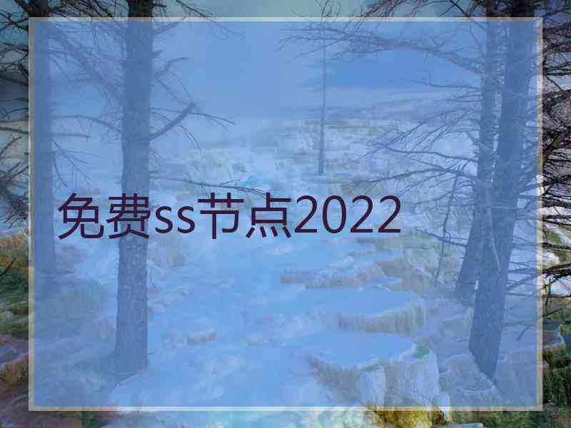 免费ss节点2022