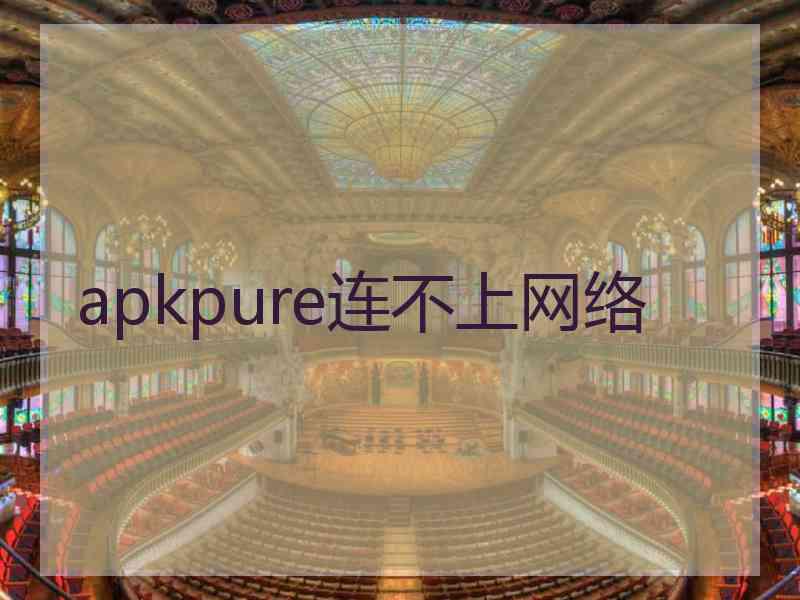 apkpure连不上网络