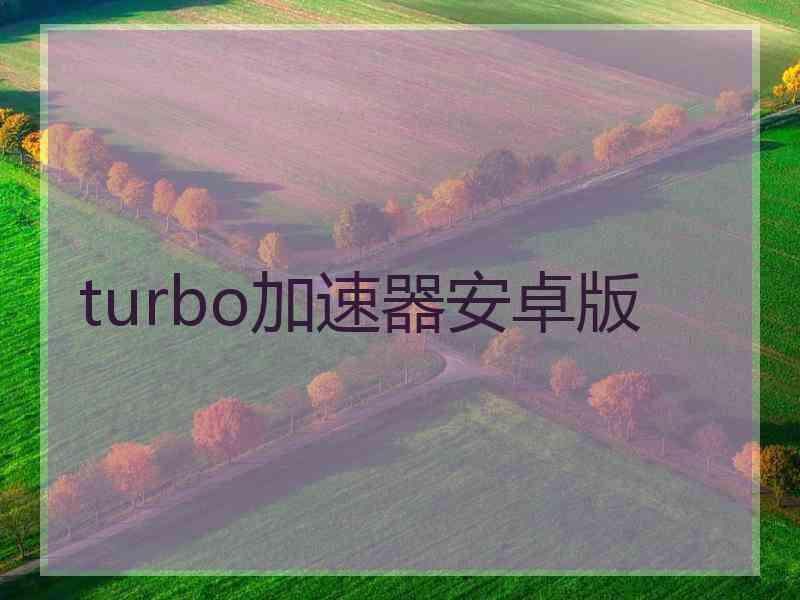 turbo加速器安卓版