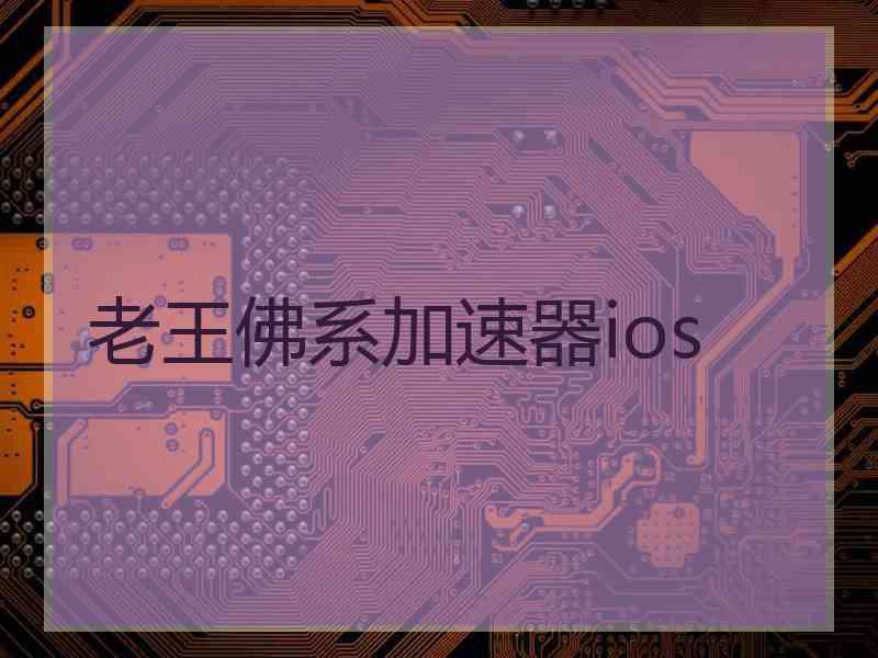 老王佛系加速器ios