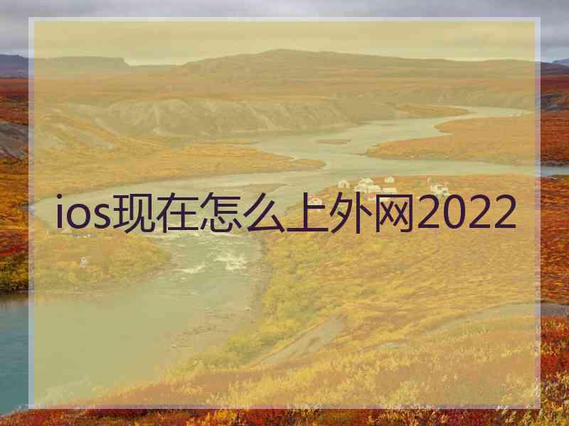 ios现在怎么上外网2022