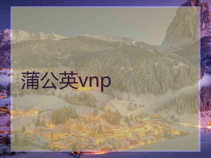 蒲公英vnp