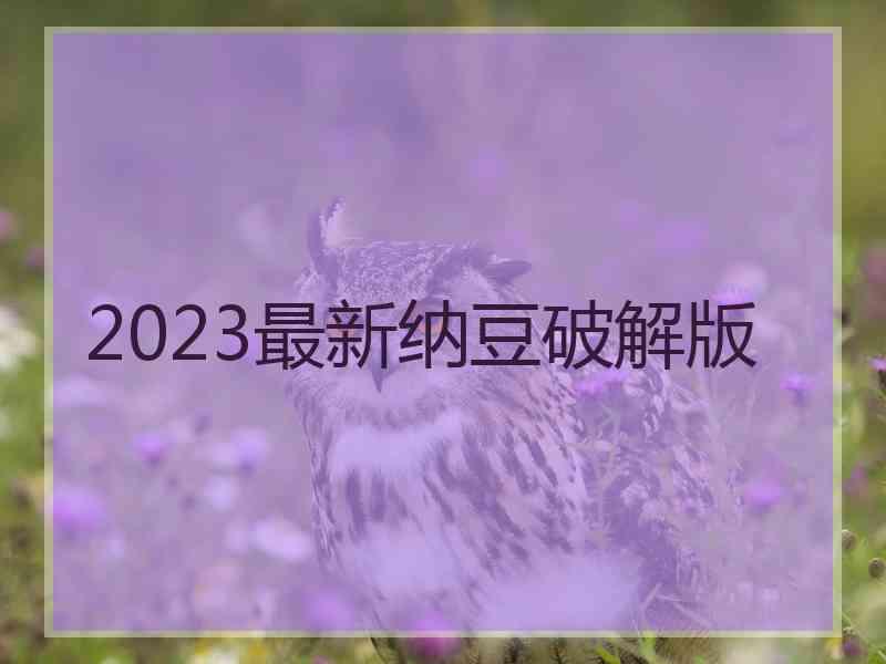 2023最新纳豆破解版