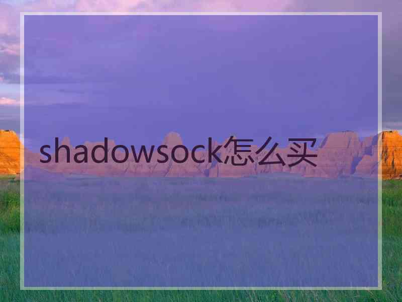 shadowsock怎么买